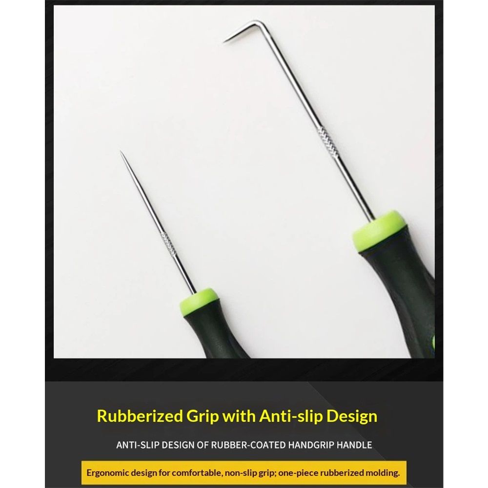 2 set（8 Piece） Hook and Pick Set, Offset, Straight, 90°Pick and Hook, Used for Auto and Electronics Maintenance Tools, with Storage Tray