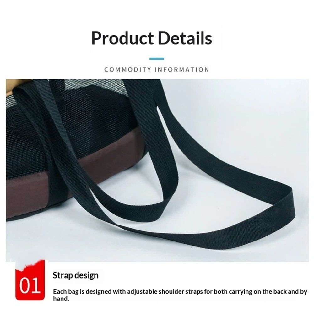 Dog Purse Carrier for Small Dogs, Cats - Dog Carrier Purse with Secure Harness Clip, Dog Tote Bag Carrier, Large Space, Breathable Design(S)