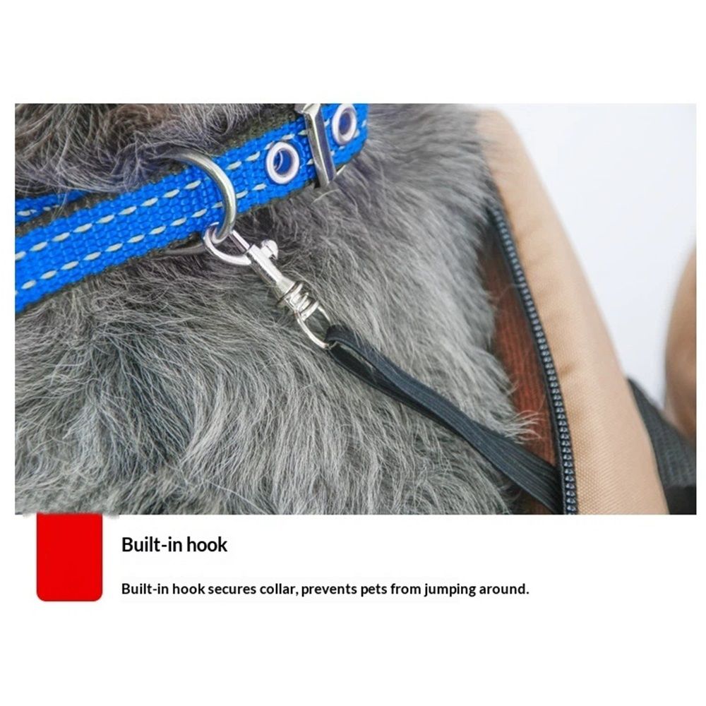 Dog Purse Carrier for Small Dogs, Cats - Dog Carrier Purse with Secure Harness Clip, Dog Tote Bag Carrier, Large Space, Breathable Design(S)