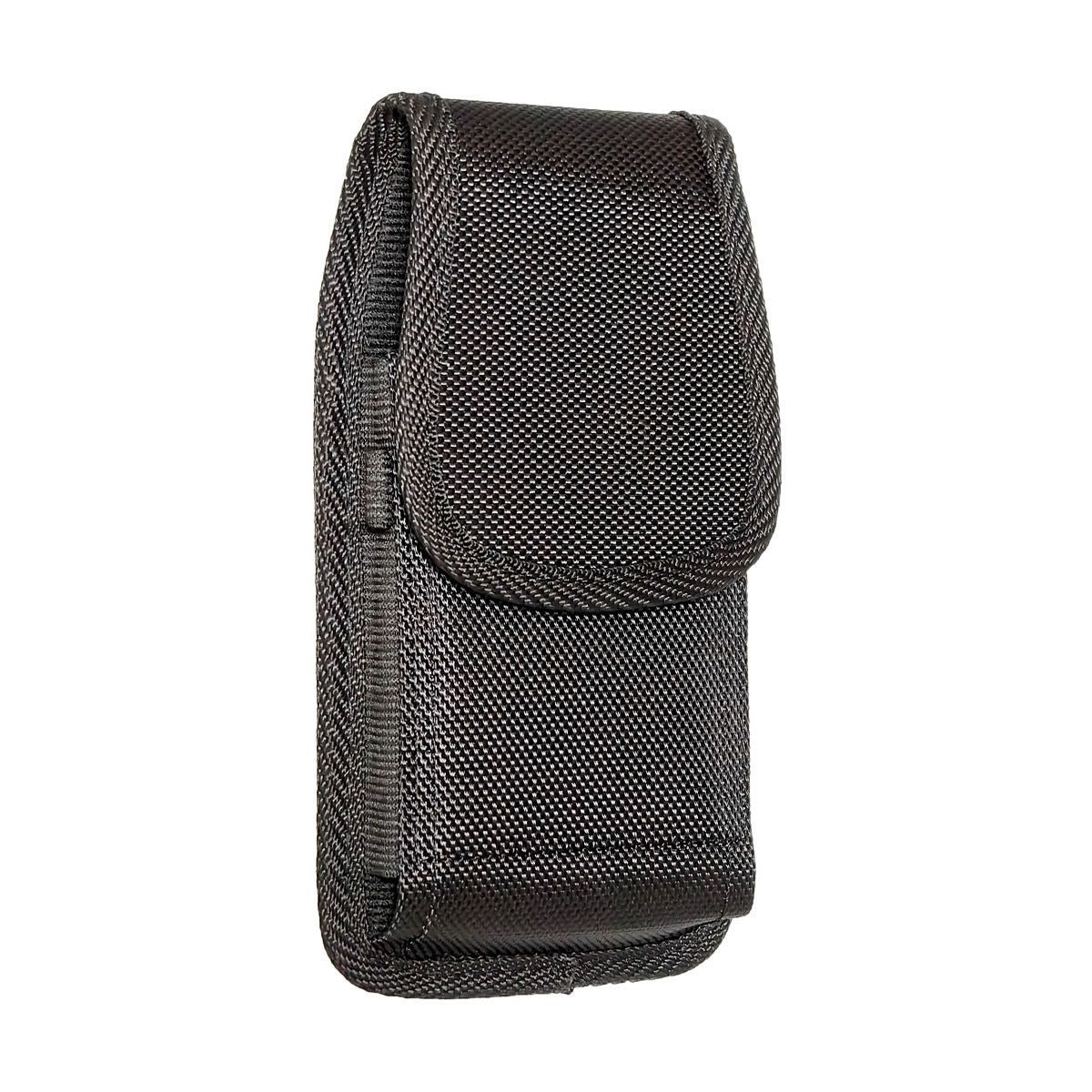 Heavy Duty Oxford cloth Phone Holster with Belt Clip, Case-Friendly Rugged Cell Phone Pouch for Men, Black（4.5-5.0 inches）