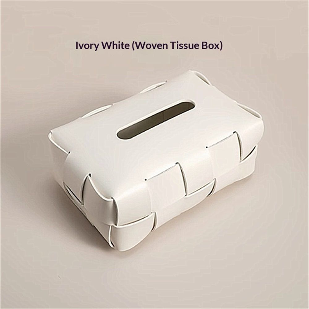 Tissue Box Cover,faux leather Tissue Cube Box Holder Square Facial Paper Organizer Dispenser for Bathroom Home Car Nightstand Vanity Desk