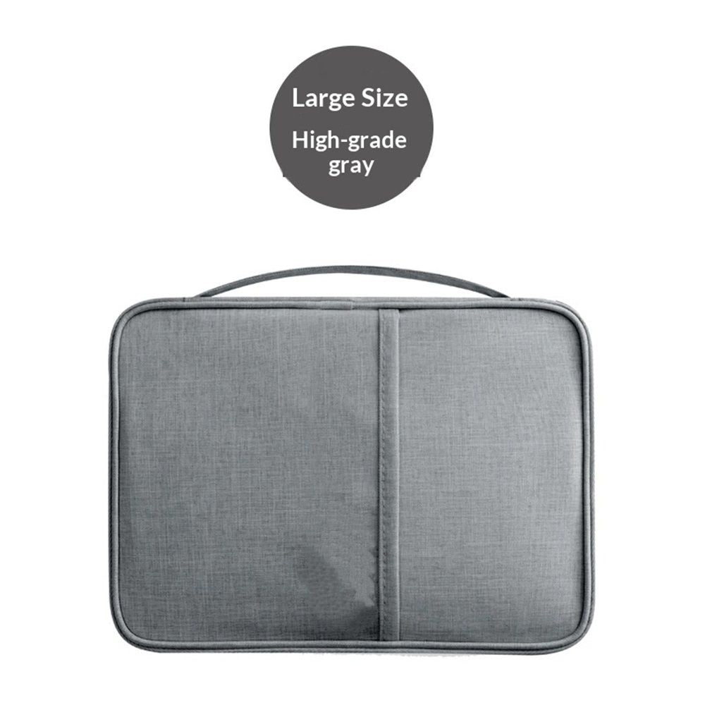 Premium Travel Blocking Wallet Passport Holder Cover Document Organizer for Men and Women（Large，Gray）