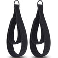 A pair Pilates Straps - Double Loop D-Ring Straps for Reformer, Padded, Home Gym Workout,  Cable Accessories, Workout Equipment（black）
