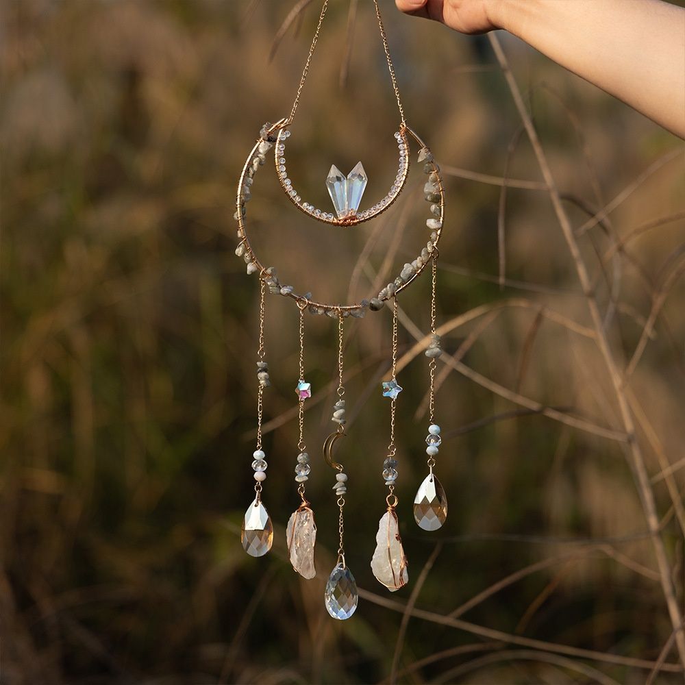 Crystal Suncatcher,Sun Catchers Indoor Window Catcher with Prism Slices, Suncatchers Gift for Girls, Lover and Mom