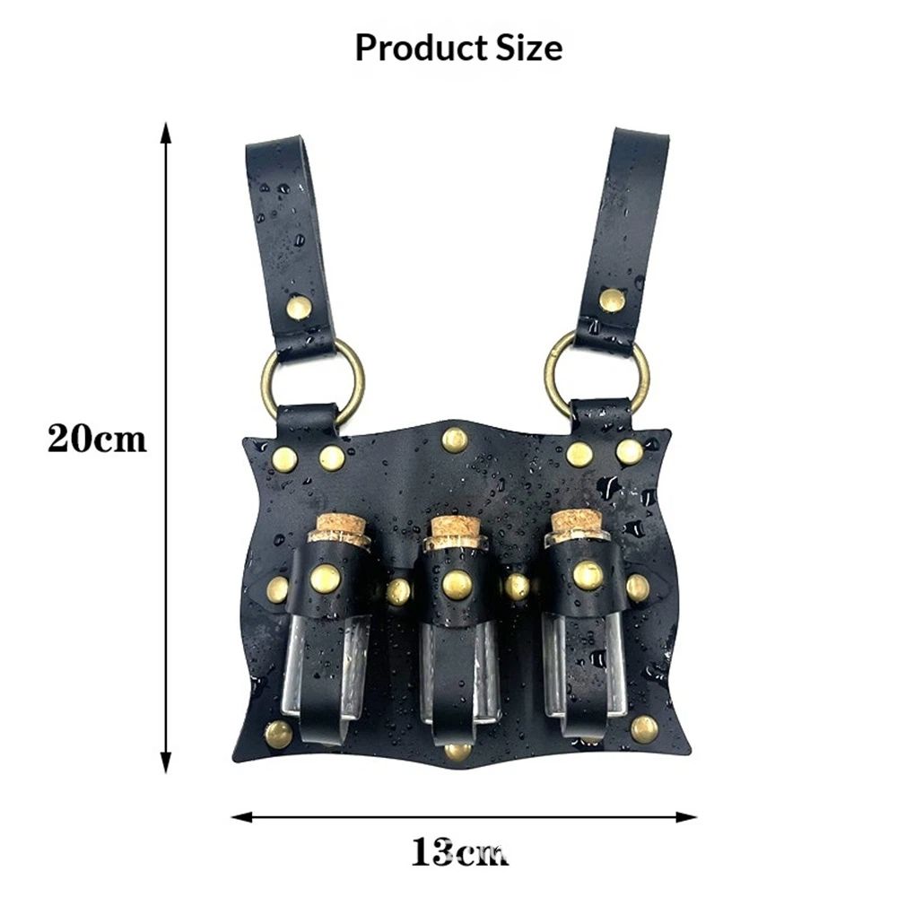 Cork Potion Bottle Cosplay Accessories Belt Loop Medieval Renaissance Witch Props Magic Vial Stempunk Cosplay Costume Sets