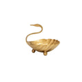 Swan Brass Jewelry Dish Tray,Gold Decorative Ring and Trinket Holder-Decorative Trinket Dish for Rings Earrings Necklaces Bracelet Watch Keys, Birthday Mother's Day Gift（only Fruit Plate）
