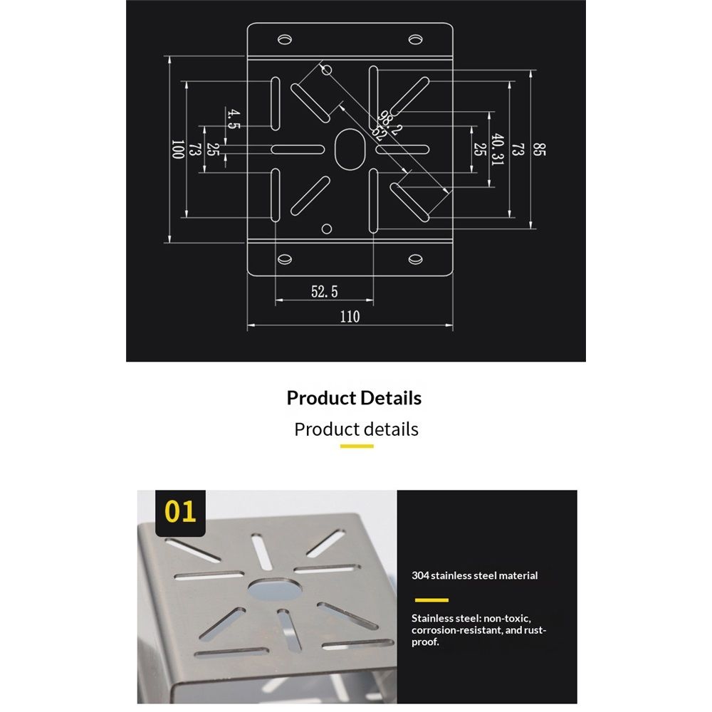 Universal Corner Mount for Security Camera, Solid Mounting Corner Bracket for Wall Mount Corner, Suitable for CCTV Cameras LED Wall/Stage Lights, Solar Panels