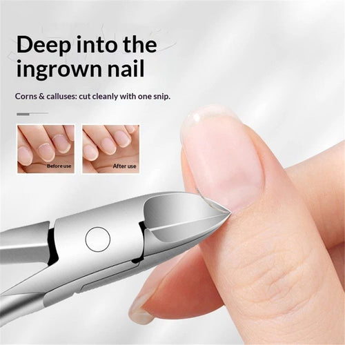 2 pack Professional Toenail Clipper for Thick or Ingrown Nails Surgical Grade Stainless Steel, Long Nail Clippers For Men Elderly