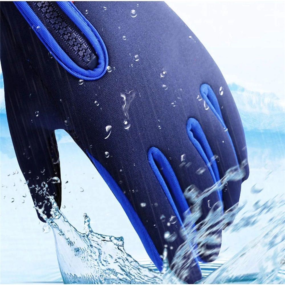 Winter Gloves Touch Screen Warm Gloves Cold Weather Windproof Cycling Driving Riding Bike Telefingers Thermal Gloves Non-Slip Full Finger Mittens（M）