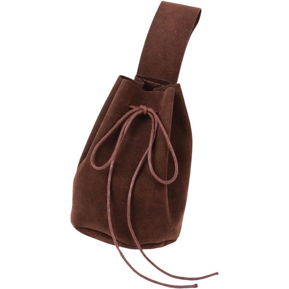 Leather Leather Drawstring Pouch, Coin Bag, Tobacco Pouch Medieval Reenactment, for Men Womens Renaissances Costume Accessories