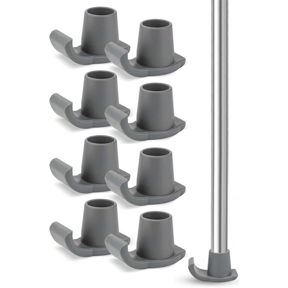 8 Pcs Skis, Universal Fit Walker ski Glides, Heavy Duty Rubber Walker Glides Walker Feet Replacement(Grey)