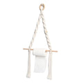 2 pack Paper Towel Holder - Paper Towel Hanging for Kitchen Bathroom, Kitchen, Washroom, Hand -Woven Home Decor Wall Hanging Shelf