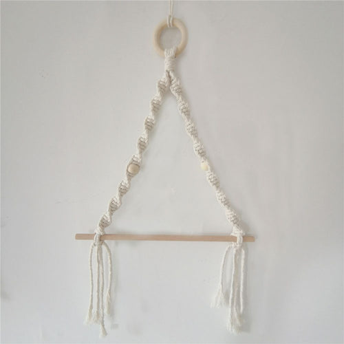 2 pack Paper Towel Holder - Paper Towel Hanging for Kitchen Bathroom, Kitchen, Washroom, Hand -Woven Home Decor Wall Hanging Shelf