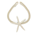 2 Pieces Natural Starfish Curtain Tiebacks Rope Drape Cotton Tie Band Drapery Holdbacks Room Décor for Indoor/Outdoor