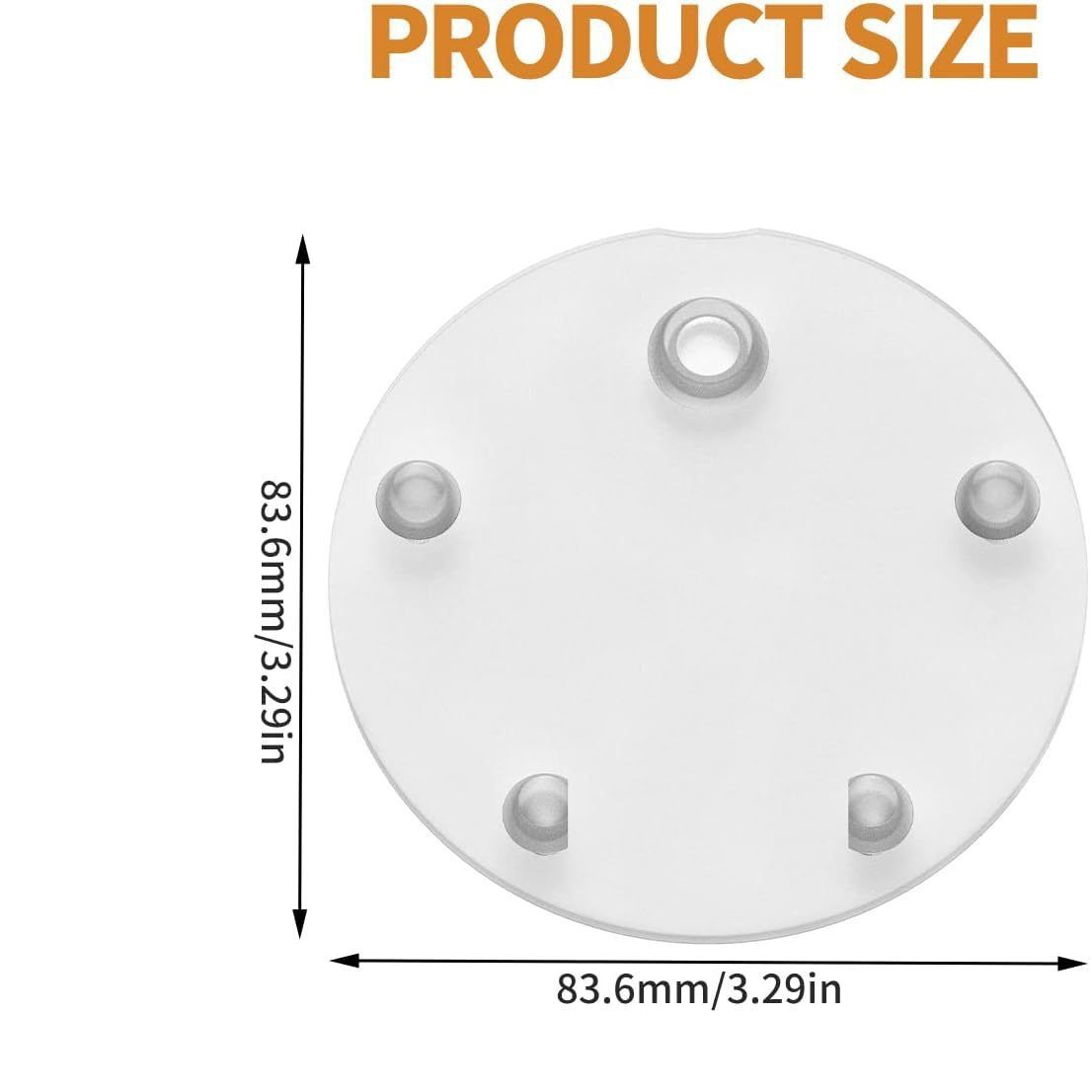 4 Pack Toilet Silicone Flapper Seal Replacement for Standard  Toilet Tank Flapper, Toilet Tank Gasket Seal 3 Inch Compatible , Toilet Tank Parts