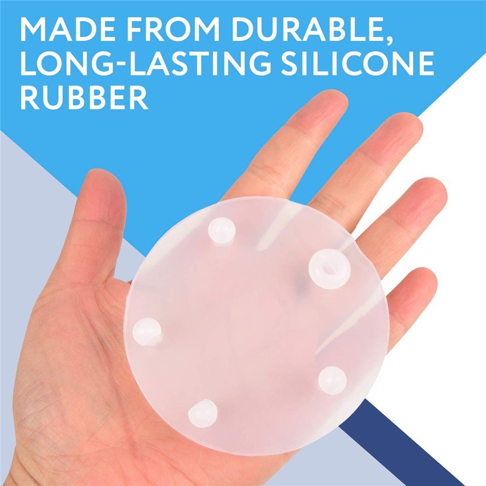 4 Pack Toilet Silicone Flapper Seal Replacement for Standard  Toilet Tank Flapper, Toilet Tank Gasket Seal 3 Inch Compatible , Toilet Tank Parts
