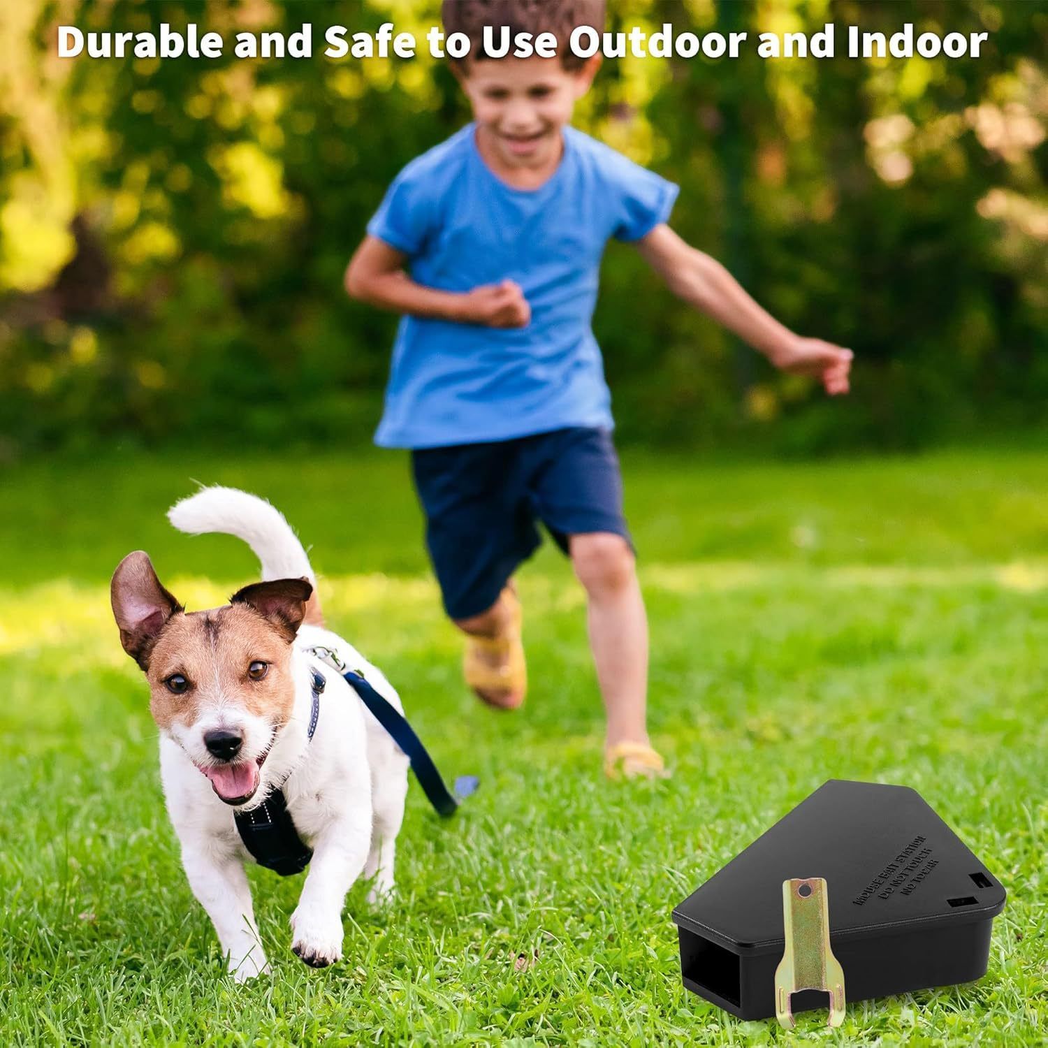 Mouse Station with Keys Black 5 Pack, Key Required Mouse Stations, Mice Stations, Keeps Children and Pets Safe Indoor & Outdoor