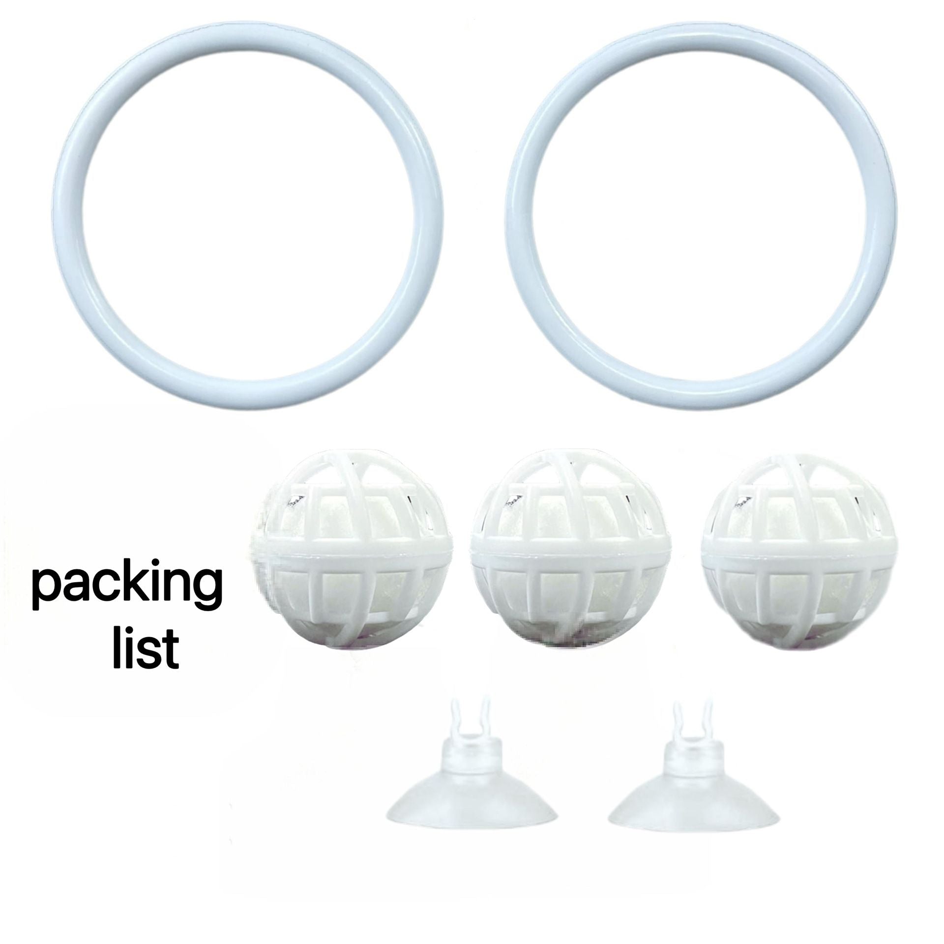 2 set Enrichment Toys with Filter Ball set, Turtle Water Cleaner Ball, Aquarium Feeding Ring with Balls, Betta Fish Toy, Aquatic Turtle Enrichment Toy, Tortoise Supplies (729mm)