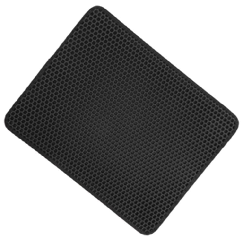 3 pack Cat Litter Mat in Black: Small Cat Mat for Cat Litter Box 11.8*11.8in – Cat Litter Tray Mat – Cat Litter Tray Mats Indoor – Cat Accessories