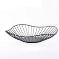 Iron Fruit Basket - Black Fruit Bowl for Kitchen Counter - Wire Storage Basket for Vegetable Snack Candy - Square Fruit Holder for Countertop - 10.7 Inches (Square)