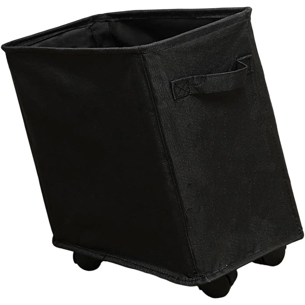 13.77 Inches Slim Laundry Basket on Wheels, Collapsible Rolling Laundry Hamper, Foldable Narrow Corner Clothes Storage Bins
