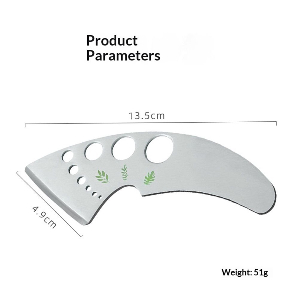 2 pack Stainless Steel Herb Leaf Stripper with Multi-Size Holes & Precision Blade - Kitchen Essentials for Parsley, Cilantro and Leafy Greens