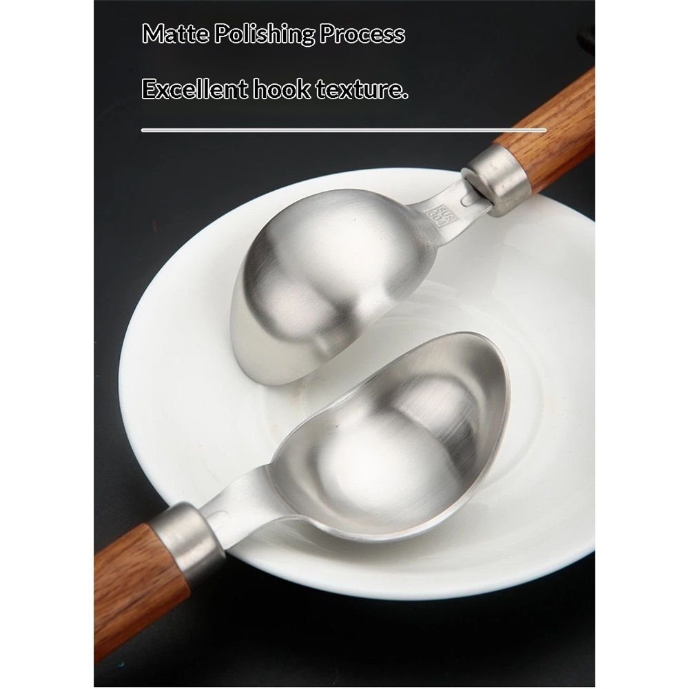 2 pack Small Cylindrical Ice Cream Scoop Stainless Steel with Wood Handle, stainless steel Ice Scoop for Freezer