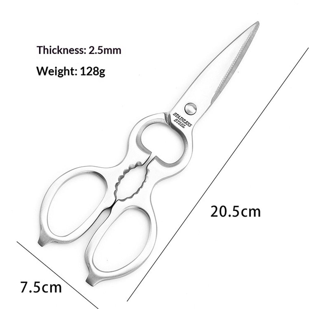 Heavy Duty Kitchen Scissors - Stainless Steel Kitchen Shears, Ultra Sharp Micro Serrated Poultry Shears, Cooking Scissors for Meat, Dishwasher Safe