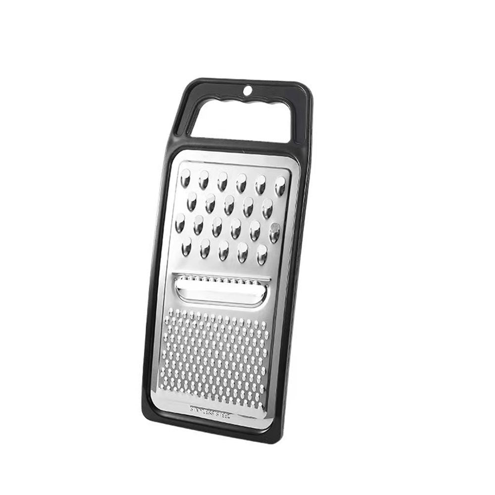 Chef Aid Grater Frame, black, Rectangular, Non-Slip, Multifunction Tool for Kitchen Prep（24.5 x 11cm）