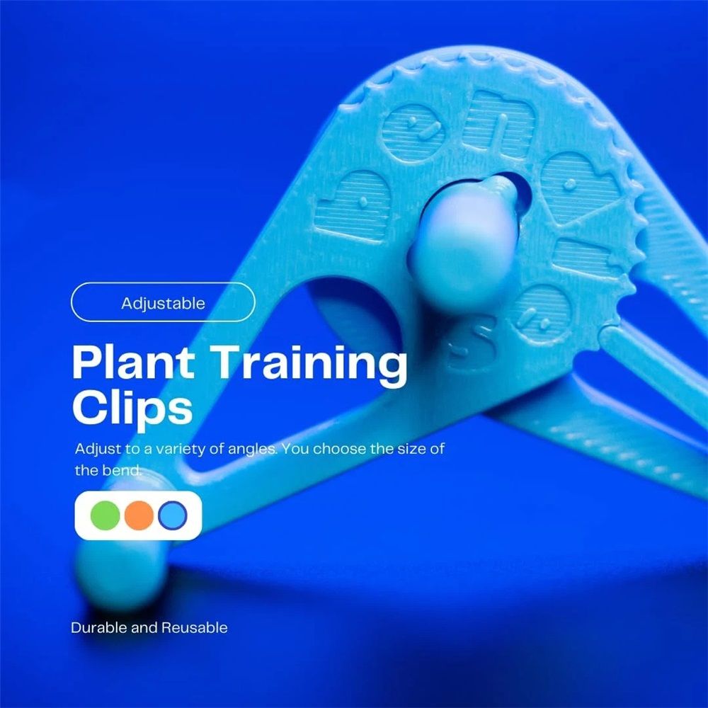 50 Pcs Plant Stem Trainer Low Stress Training Clips Stem Bender Clips for Climbing Adjustable Bud Clips Plant Bender Plant Training Clips Plant Root Bender for Gardening（blue）