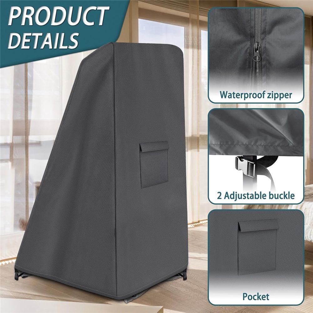 Inversion Table Cover - Dustproof and Waterproof Inversion Equipment Protection Covers (47" L X 28.3" W X 63" H) - Keep Your Inversion Table Safe from Dirt and Scratches（Only cover）