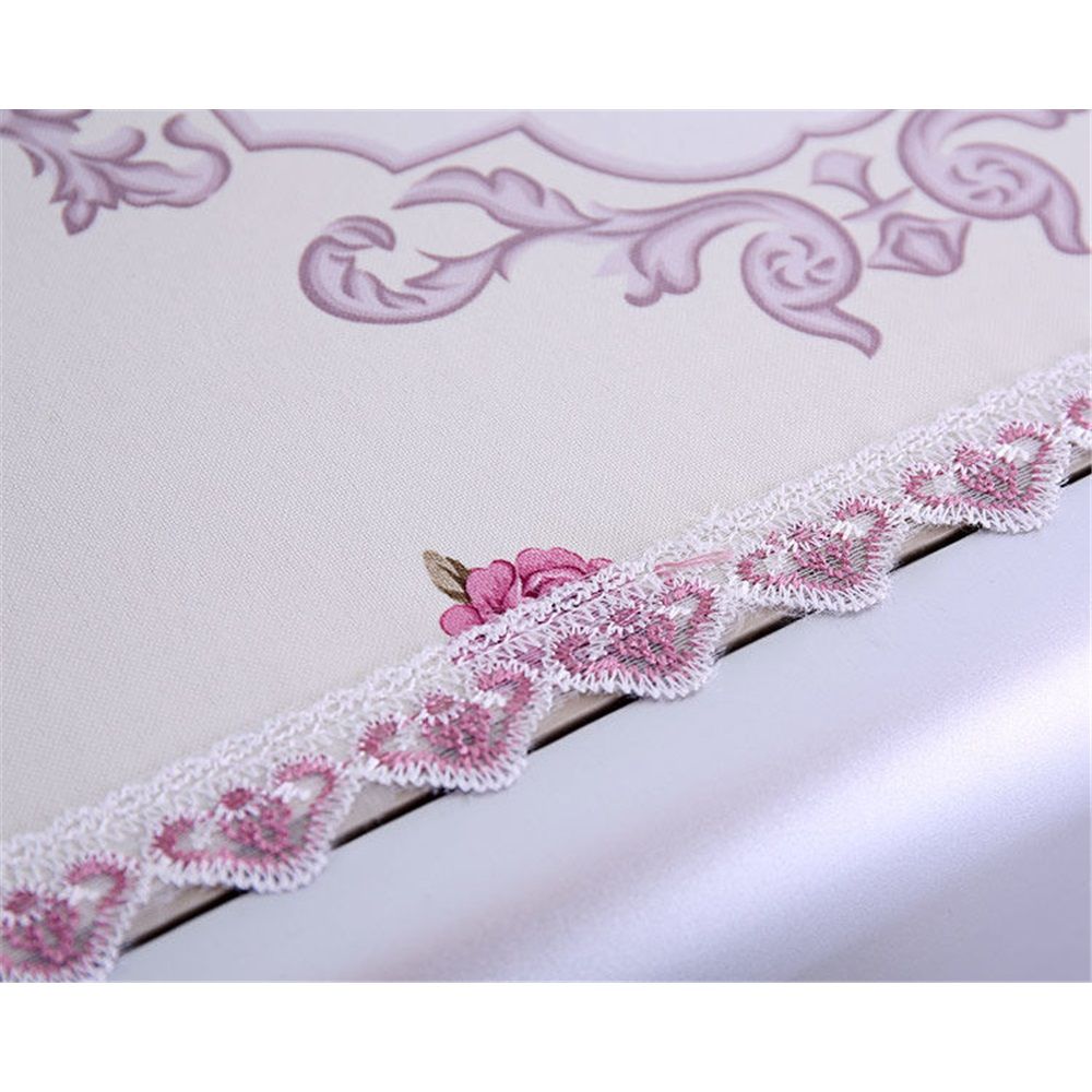 Fridge Dust Cover Washer And Dryer Top Refrigerator Dust Proof Cover with Storage Pockets 55*140cm - Purple