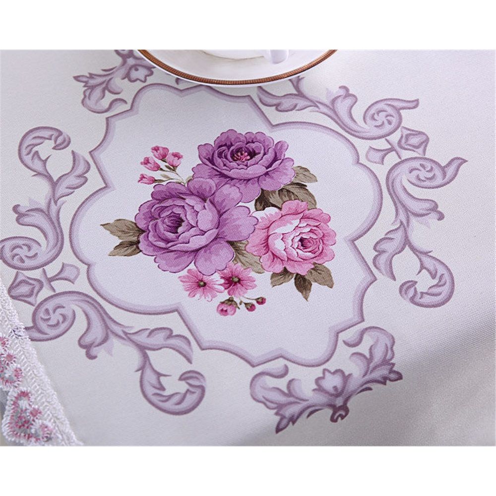 Fridge Dust Cover Washer And Dryer Top Refrigerator Dust Proof Cover with Storage Pockets 55*140cm - Purple