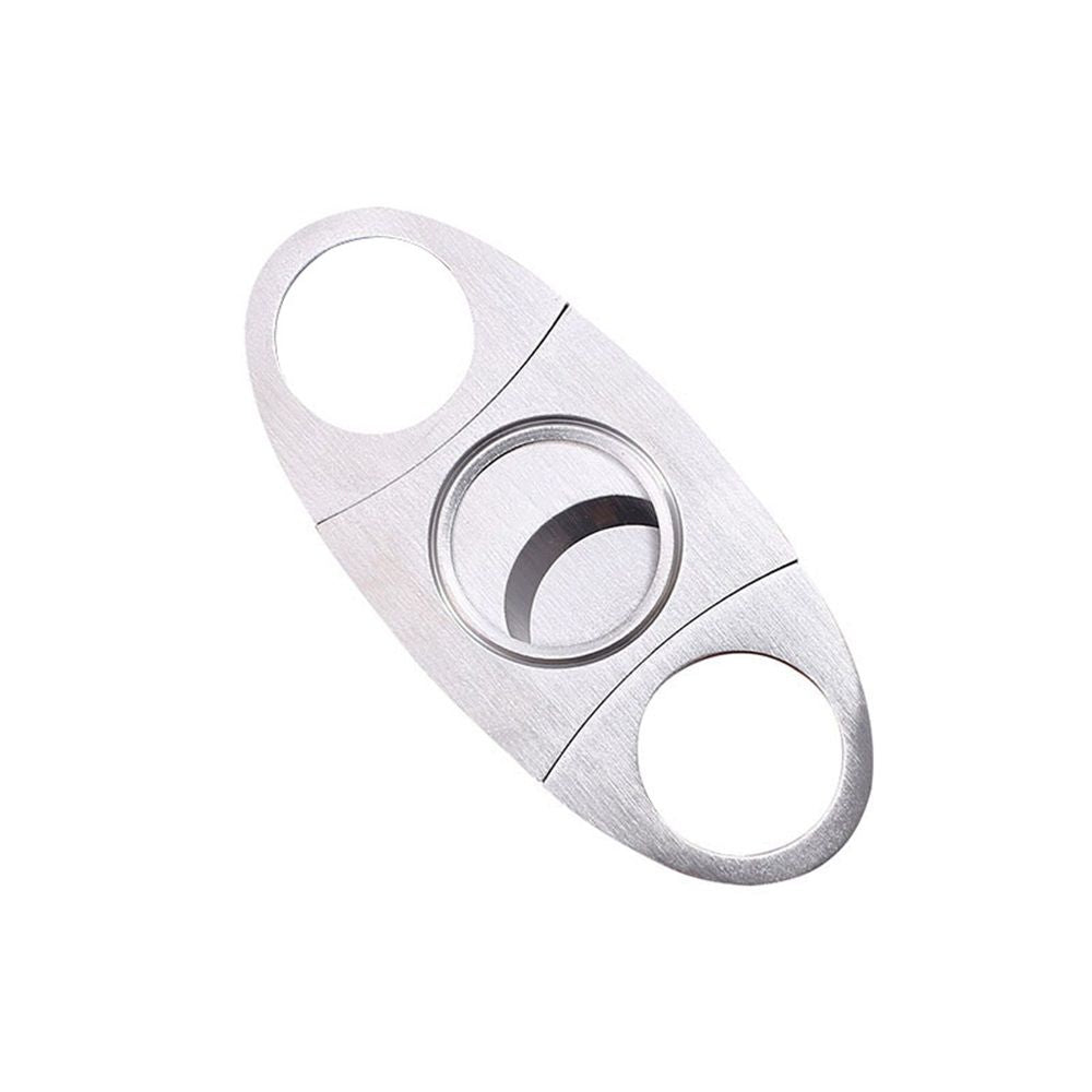 Cigar Cutter Set (6 Pack), Guillotine Double Blade, Cigar Accessories for Men, Stainless Steel Smoking Accessories Tool, Portable Sharp Clean Cut - Silver