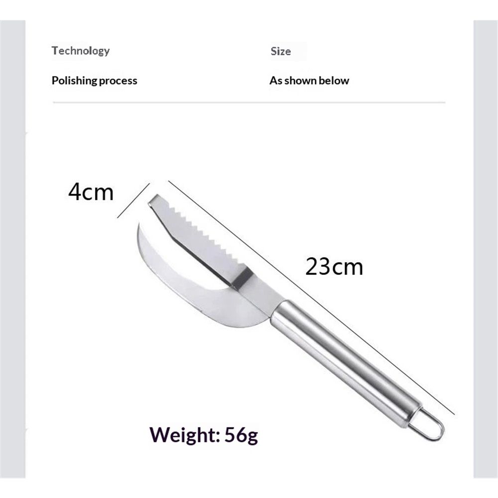 2 pack Stainless Steel Fish Maw Knife,3 In 1 Fish Maw Knife, Multifunction Fish Scale Knife fish scale remover Household Kitchen Fish Scale Tool
