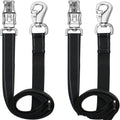 Trailer Cross Tie, Horse Haulage Adjustable Nylon Straps Leads with Panic Snap Fixed Eye Equestrian Equipment
