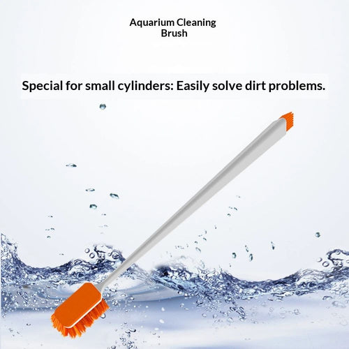 2 PCS Small Aquarium Cleaning Tool, Algae Scraper for Fish Tank, Long Handle Aquarium Brush, Fish Tank Cleaner Adapted for Glass and Acrylic Aquariums (small)