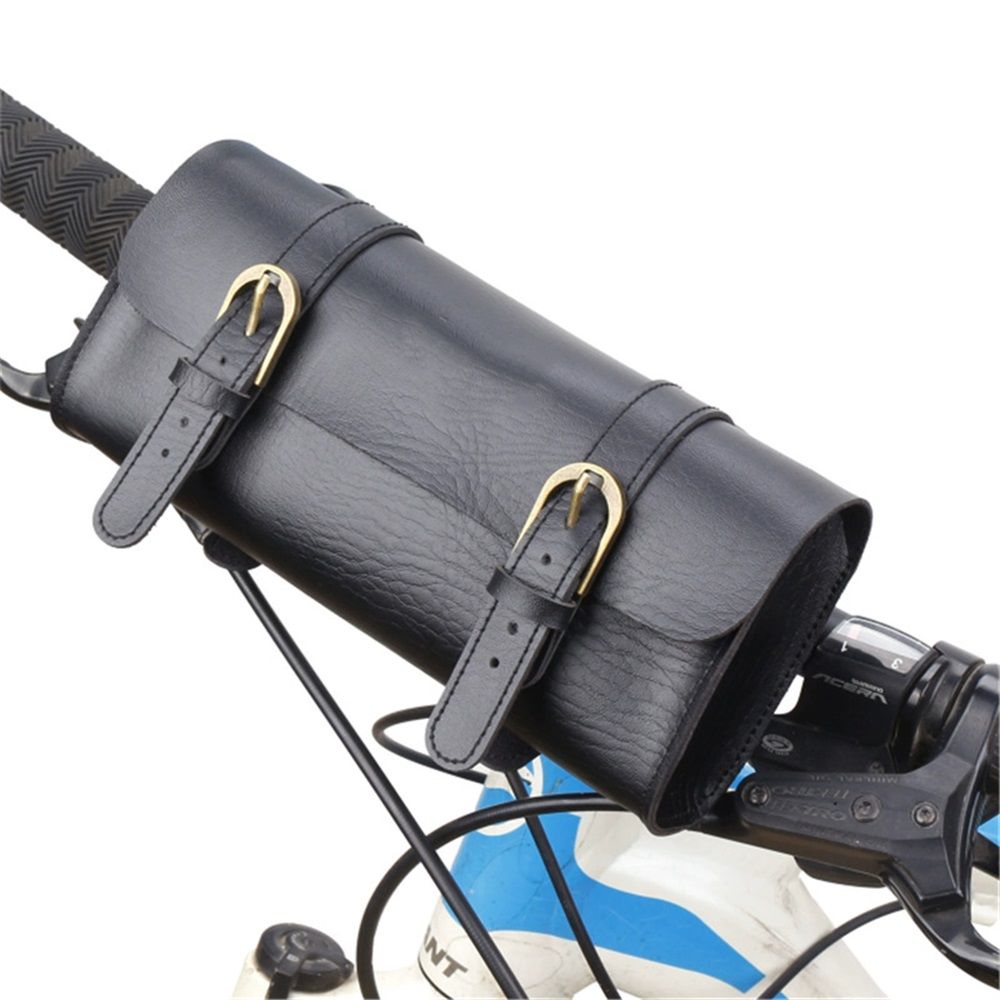 Motorcycle Saddle Bag Mini Motorbike Fork Handlebar cortex Tool Storage Bag, Pack Vintage Seat Rear Bags for Mountain Road MTB Bikes