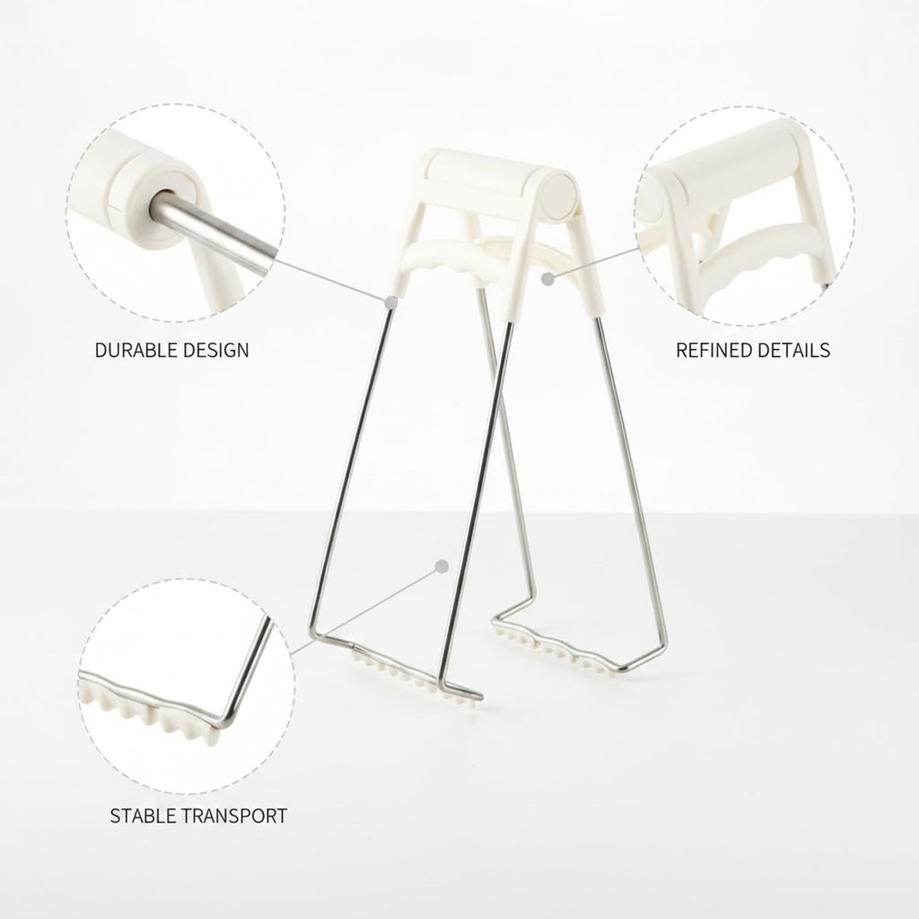 Hot Plate Gripper Tongs, Multi-purpose Anti-Scald Bowl Holder Clip for Kitchen, Silicone Tongs, Hot Dish Gripper, Kitchen Aid Accessories and Attachments