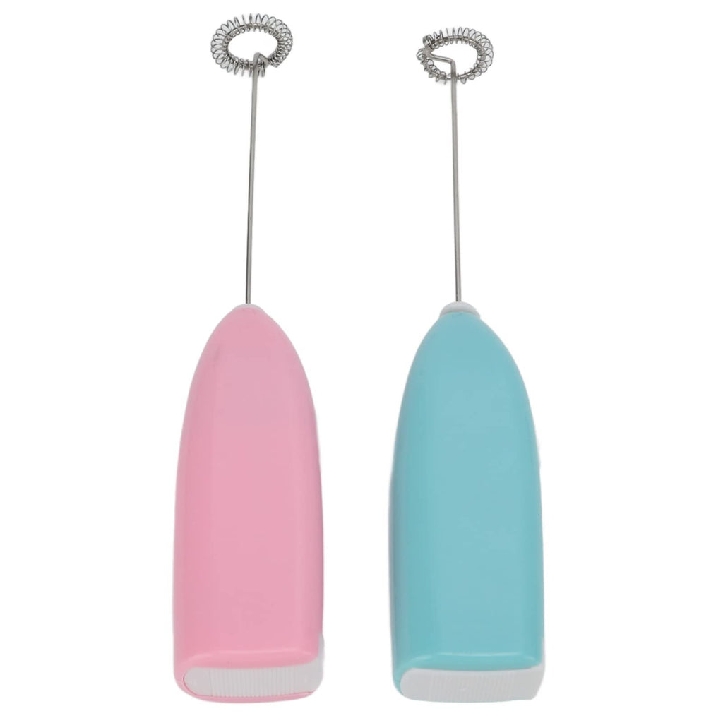 Blue electric milk frother handheld coffee stirrer, portable milk frother, suitable for lattes, cappuccinos, and home use as a whipping iron/whip.