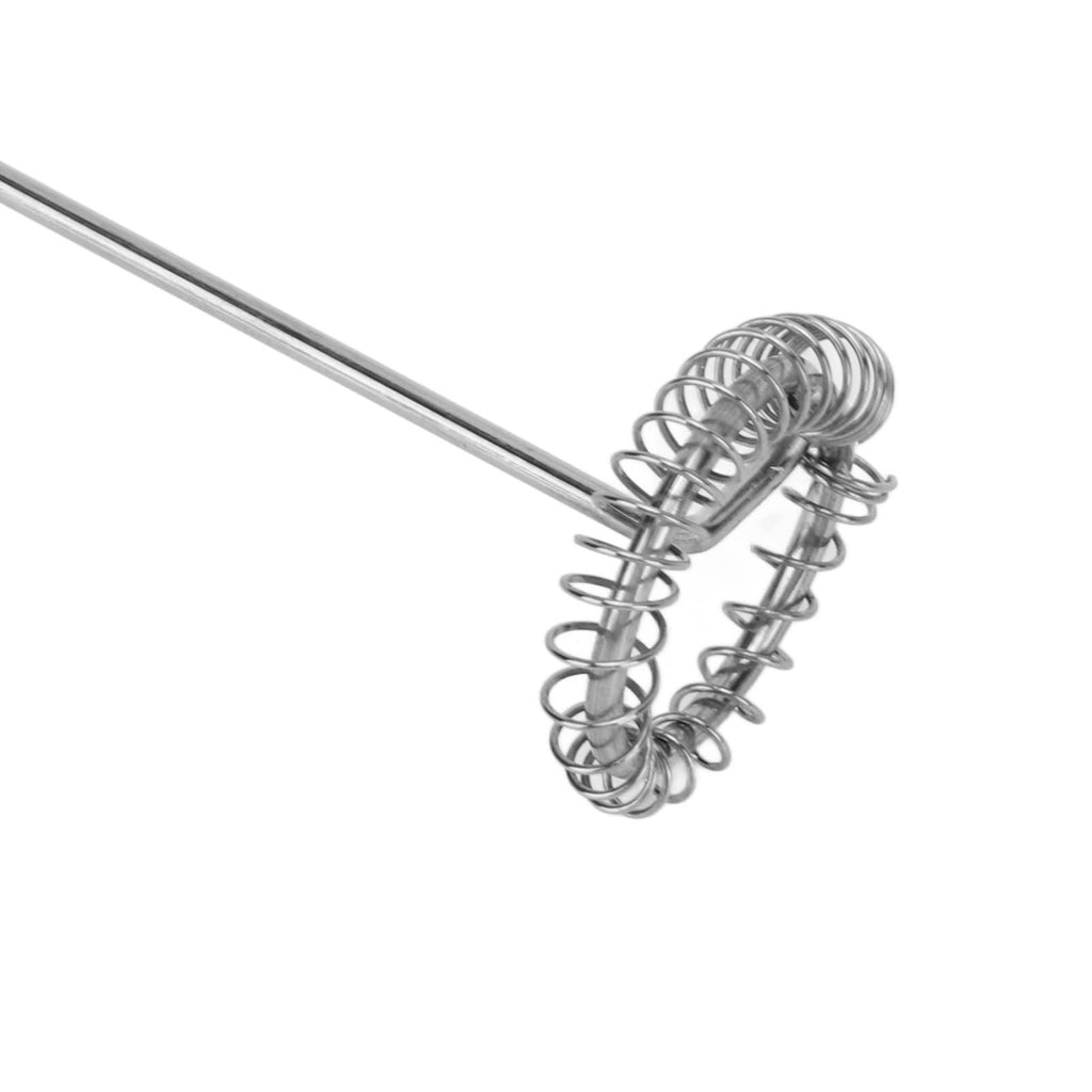 White electric milk frother, handheld coffee stirrer, portable milk frother, suitable for lattes, cappuccinos, and home use as a whipping iron/whip.