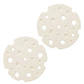 4‑Pack off white round Silicone Trivet Mat, Heat Resistant Non Slip, 6.3x6.3x0.4 Inches, Kitchen Table Protector for Bowls Plates Cups