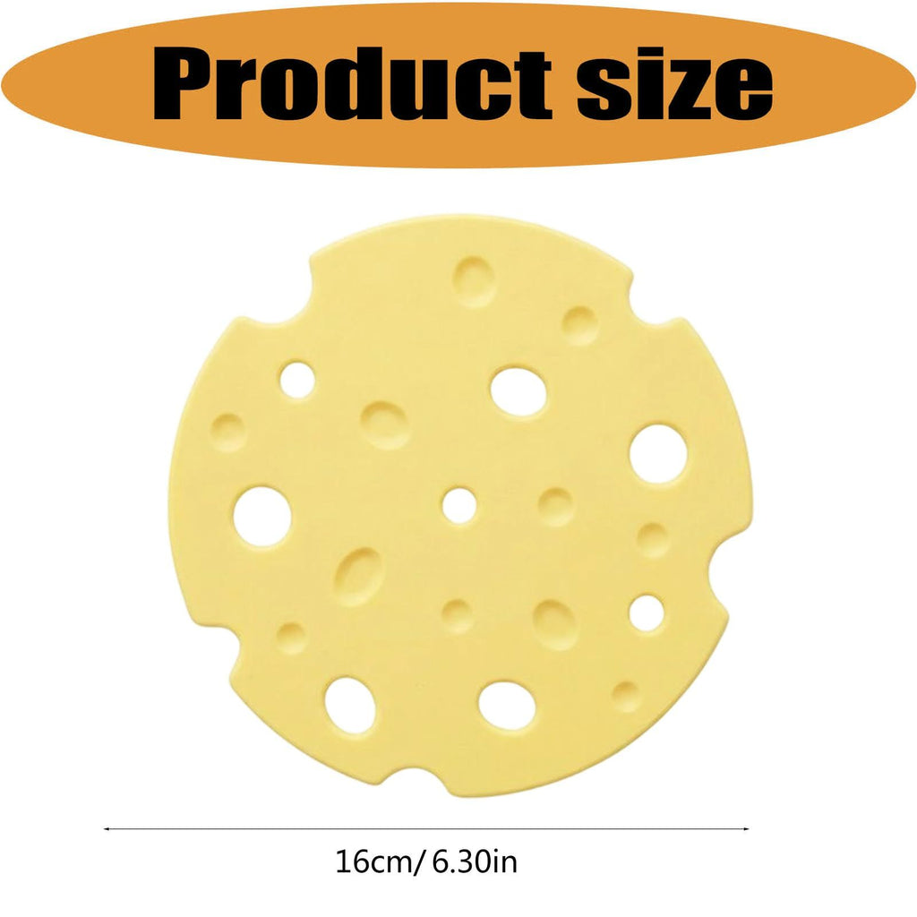 6‑Pack off white round Silicone Trivet Mat, Heat Resistant Non Slip, 6.3x6.3x0.4 Inches, Kitchen Table Protector for Bowls Plates Cups
