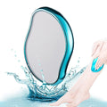 Blue Crystal Hair Eraser for Women Men, Reusable Painless Body Hair Remover, Portable Exfoliation Epilator Tool to Remove Hair on Arms Legs Back