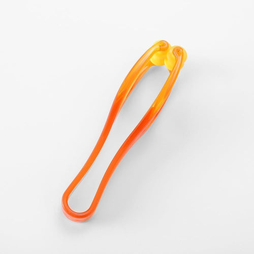 2Pcs Foot & Finger Roller Massager, Amber‑Colored Plastic Acupoint Massage Tool, Boost Blood Circulation, Relieve Finger Pain and Stress for Hands and Feet