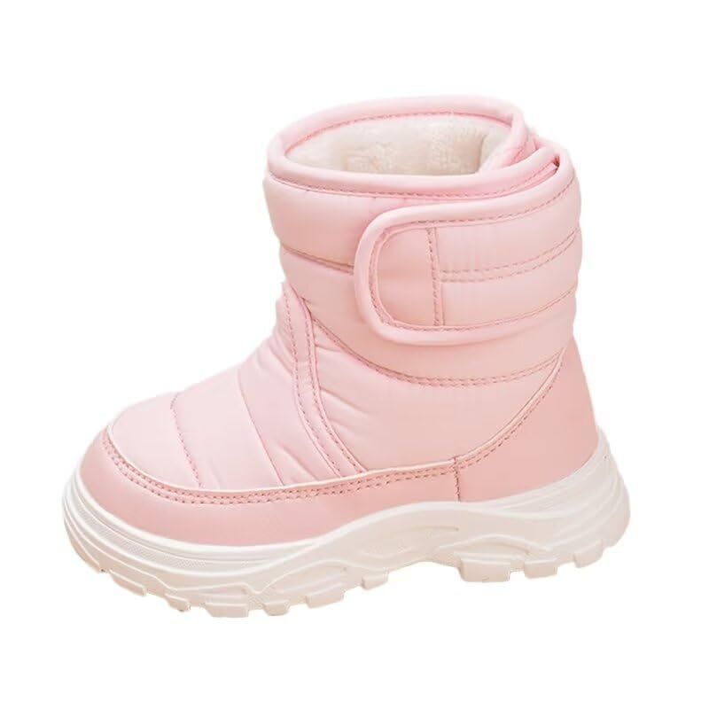 Toddler Boy Girl Anti Slip Warm Winter Boots pink AU6 Size for Outdoor Walking Snow Sport Trekking