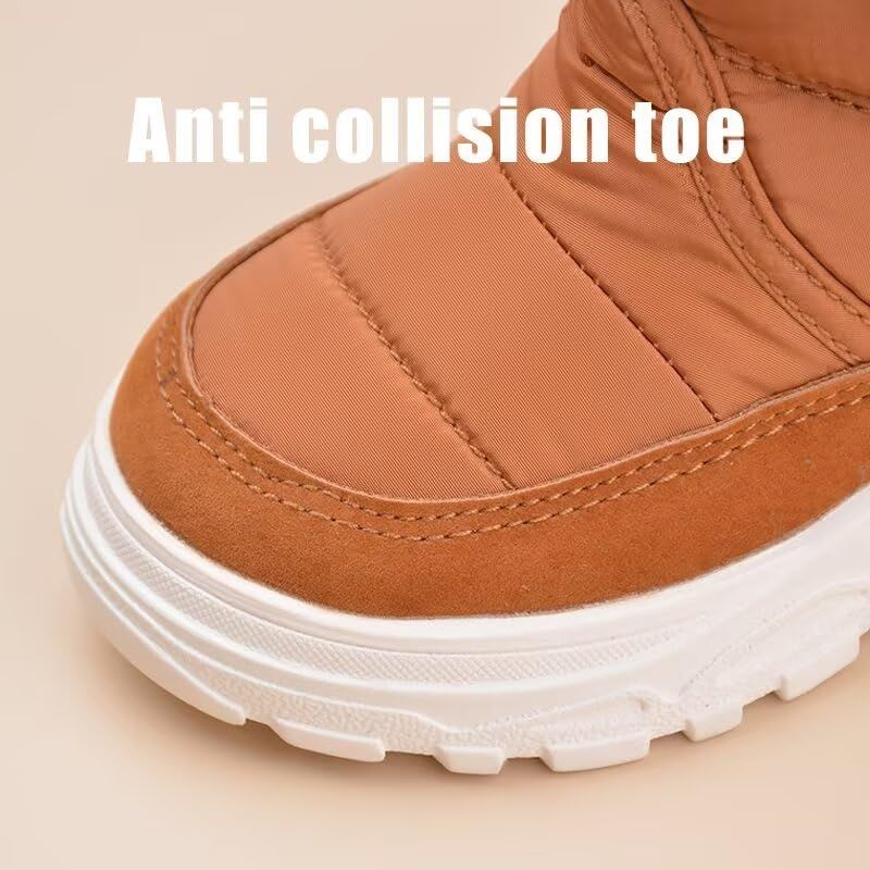 Toddler Boy Girl Anti Slip Warm Winter Boots grey AU7 Size for Outdoor Walking Snow Sport Trekking