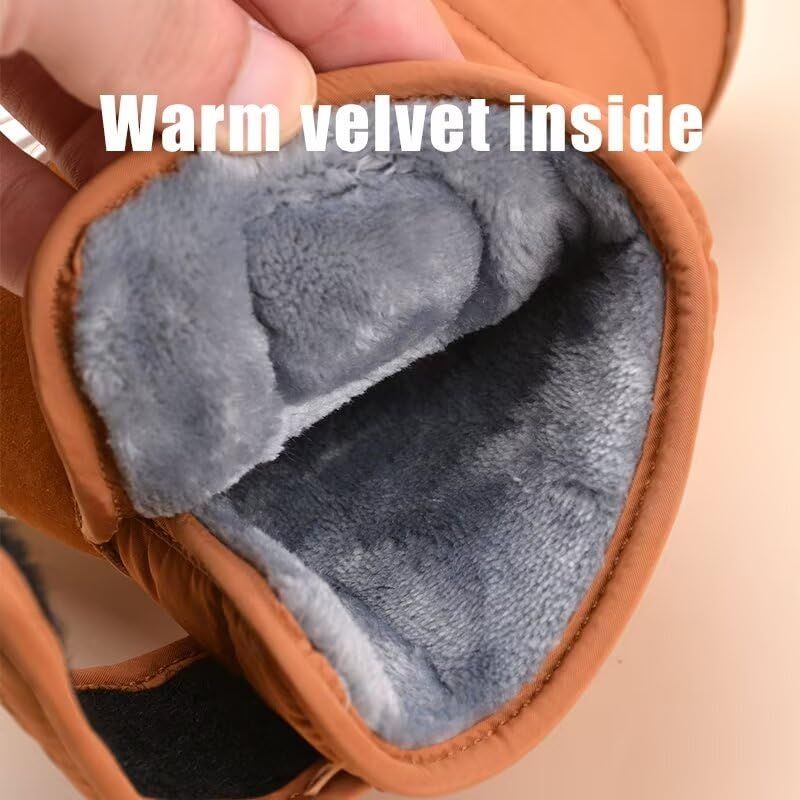 Toddler Boy Girl Anti Slip Warm Winter Boots grey AU9 Size for Outdoor Walking Snow Sport Trekking