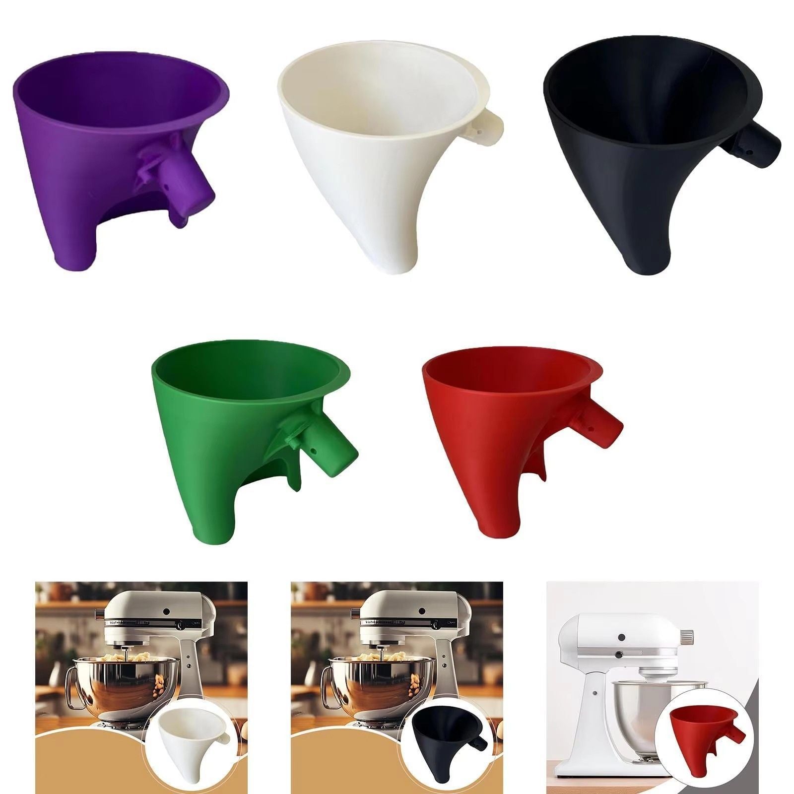 Flour Hopper Vertical Mixer - Large Purple