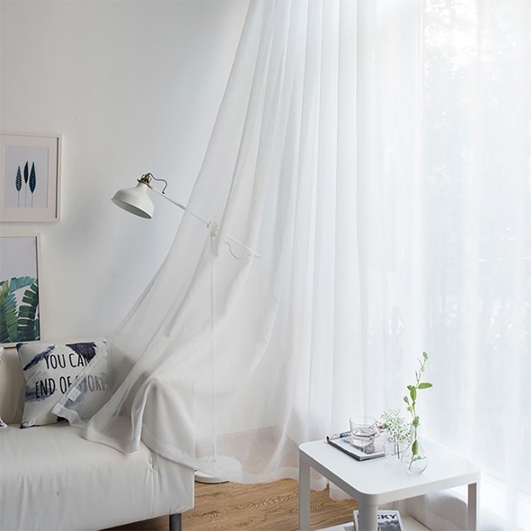 2 Pack Semi Blackout Sheer Curtains Gray